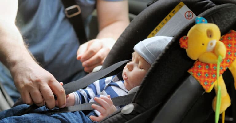 Baby car seat hazard