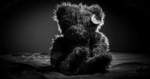 Dark teddy bear